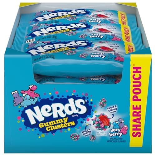 12-Pack 3-Ounce NERDS Gummy Clusters Candy (Very Berry) $13.72 w/ S&S + Free Shipping w/ Prime or on $35+
