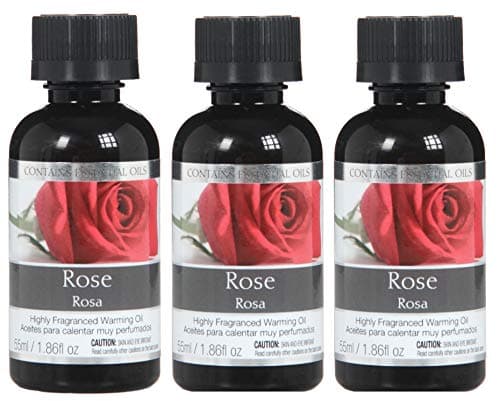 Hosley Rose Fragrance Warming Oils for, Meditation, Yoga, Spa Highly Scented Fragrance Oils for Home 55 ml Bottles (Pack of 3)