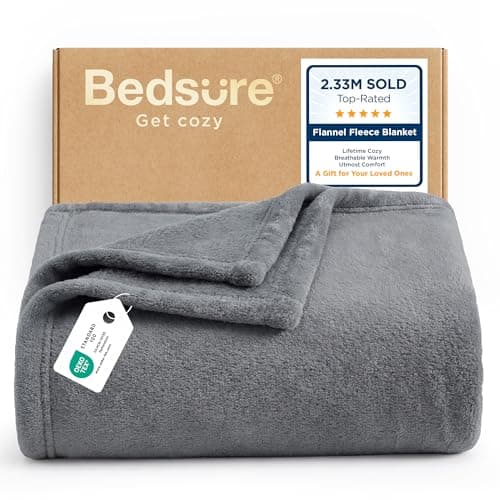 Prime Members: Bedsure GentleSoft Grey Fleece Throws & Blankets from $5.99 + Free Shipping