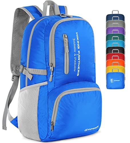 ZOMAKE Lightweight Packable Ba... Daypack for Travel(Dark Blue)