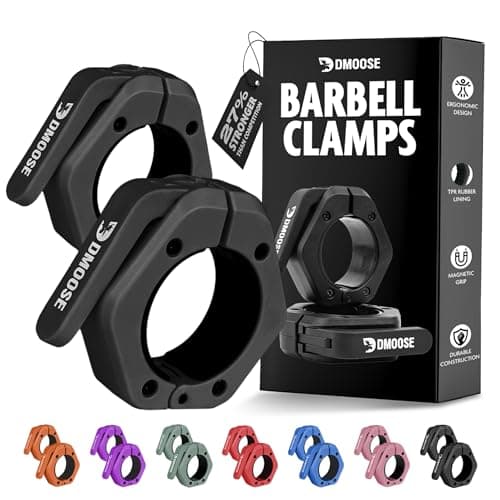 2-Count 2" DMoose Olympic Barbell Clamps w/ Anti-Slip TPR Grip $11.30 + Free Shipping w/ Prime or on $35+