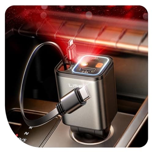 Prime Members: LISEN 75W 4-in-1 Starlight Retractable Car Charger w/ Starry Sky Light Projector & 36W PD USB-C Cable $14.23 + Free Shipping