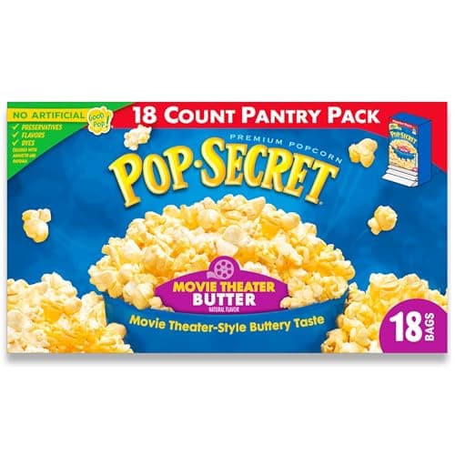 18-Count 3-Oz Pop Secret Movie Theater Butter Microwave Popcorn $4.83 w/ S&S + Free Shipping w/ Prime or on $35+