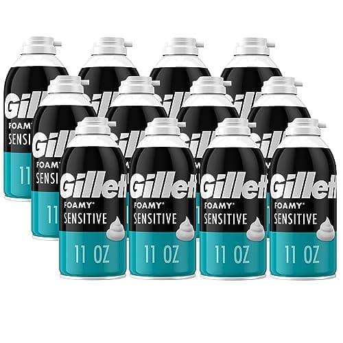 [SnS] $13.51 | 12-Pack 11-Oz Gillette Foamy Shaving Cream (Sensitive Skin) at Amazon