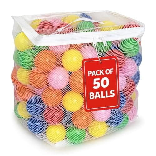 MW SPORTS Ball Pit Balls for K...ag, Assorted Colors (50 Balls)