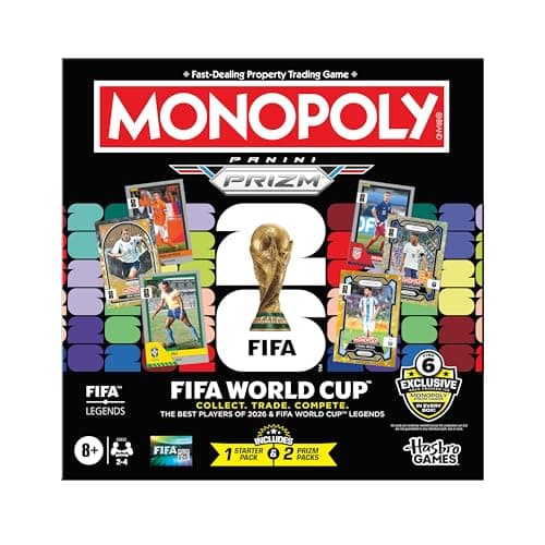 Monopoly Panini Prizm FIFA World Cup Board Game w/ Trading Cards for $32 + free shipping