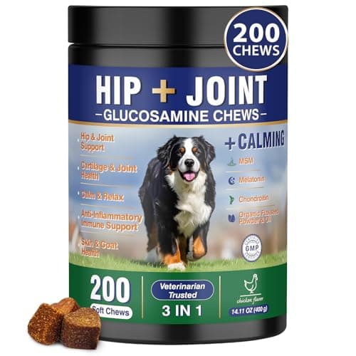 200-Count Hip and Joint Dog Calming Chews  for $14 + free shipping w/ Prime