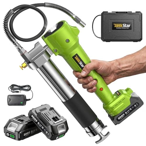 TaskStar 10000 PSI Electric Grease Gun Kit w/ 2-Pack 2000mAh Batteries, Charger & Case $44.63 + Free Shipping