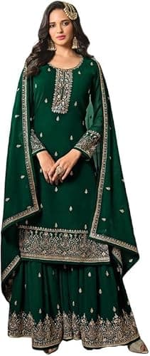 Nimbark Ready to wear Indian Pakistani Embroidered Georgette Salwar Suit for Women Ready to Wear