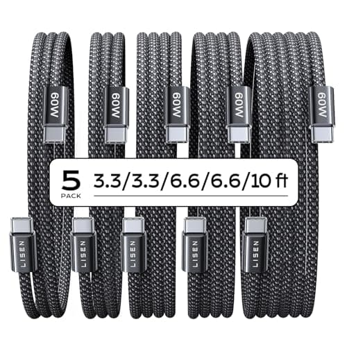 Charging Cable 5-Pack Only $7 on Amazon (Reg. $15)