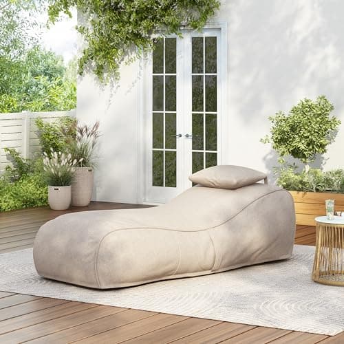 Christopher Knight Home Morton...mory Foam Bean Bag, Dark Beige