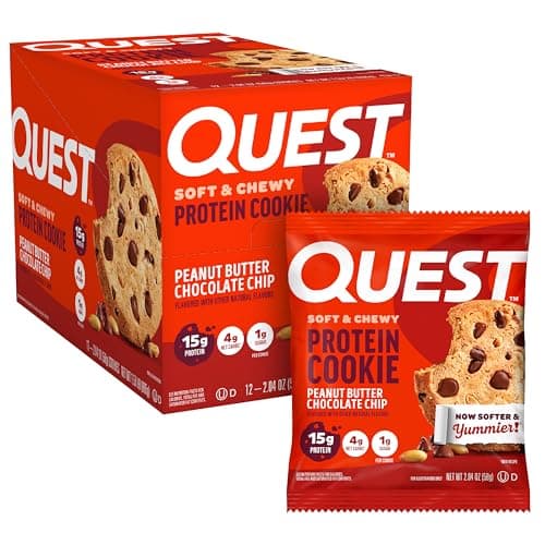 Prime: 12-Pk 2.04-Oz Quest Nutrition High Protein Cookies (Peanut Butter Chocolate Chip) $14.85 w/ S&S + Free S&H