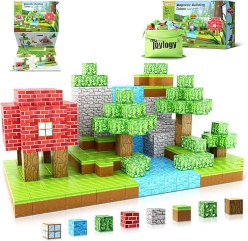 48-Piece 1" Toylogy Magnetic Building Blocks Forest Set $6.99 + Free Shipping w/ Prime or on $35+