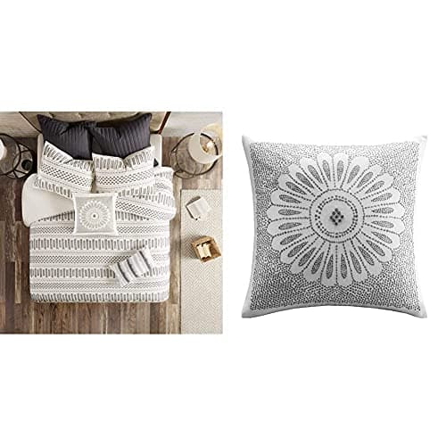 INK+IVY Rhea Cotton Jacquard D... Set + Sofia Decorative Pillow
