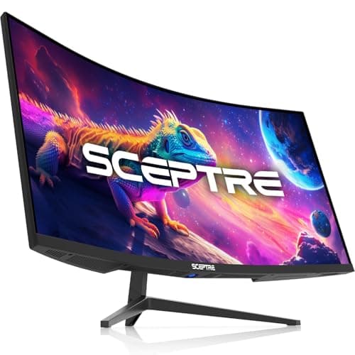 Sceptre 34-Inch Curved Ultrawi...s, Black (C345B-QUT168 Series)
