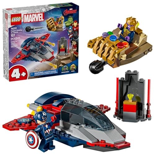 107-Piece LEGO Marvel Captain America vs. Thanos Set $19.97 + Free Shipping w/ Prime or on $35+