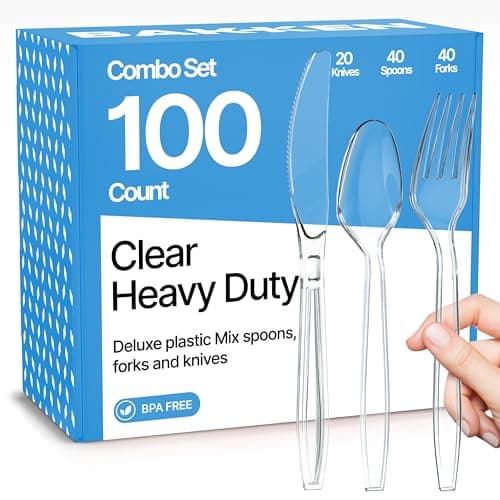 Disposable Cutlery Combo Set: 100-Piece $6.45 & More + Free Shipping w/ Prime or on $35+