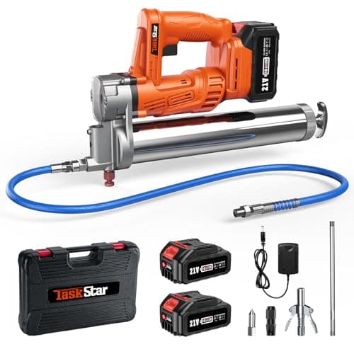 TaskStar 10000 PSI Electric Grease Gun Kit w/ 2-Pack 4.0Ah Batteries & Charger $47.02 + Free Shipping