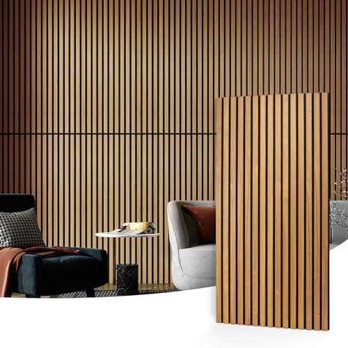 $109.99* | 4-Pack 47.2" x 23.6" Art3d Wood Slat Wall Acoustic Panels at Amazon