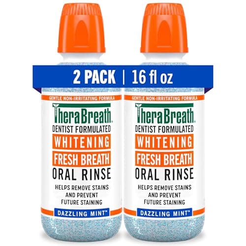 TheraBreath Whitening Mouthwas... Formulated, 16 Fl Oz (2-Pack)