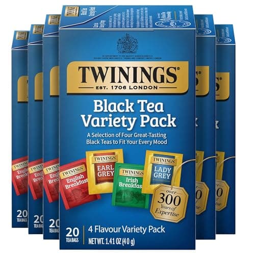 Twinings Black Tea 20-Count Variety Pack 6-Pack (120 teabags) for $16 via Sub & Save + free shipping w/ Prime