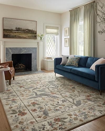 Loloi Rifle Paper Co. Laurel C...05 Ivory 2'-8" x 4' Accent Rug
