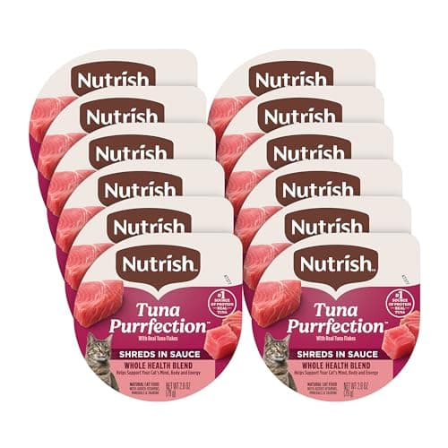 [SnS, AC] $7.52 | 12-Pack 2.8-Oz Nutrish Grain Free Wet Cat Food Tuna Purrfection Whole Health Blend with Real Tuna Flakes in a Savory Sauce at Amazon
