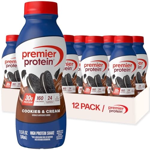 12-Pk 11.5-Oz Premier Protein Shake (Cookies & Cream) $20.50 w/ S&S