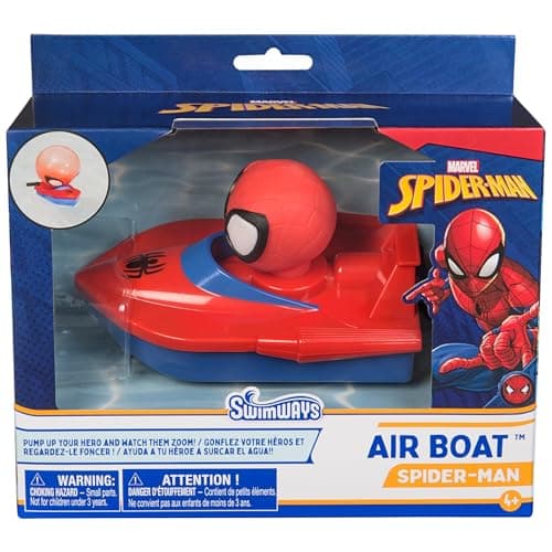 SwimWays Marvel Spider-Man Air...Bath Toys for Kids Aged 4 & Up