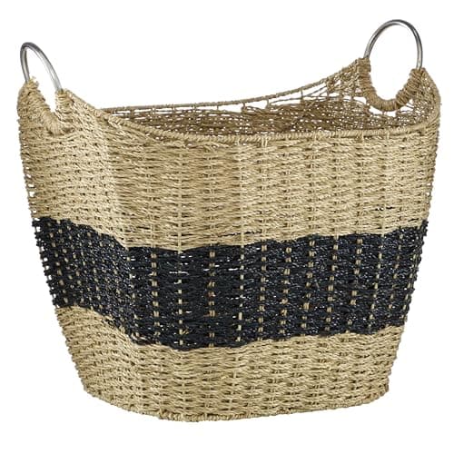 Deco 79 Seagrass Handmade Deco...Storage 21" x 17" x 19", Brown