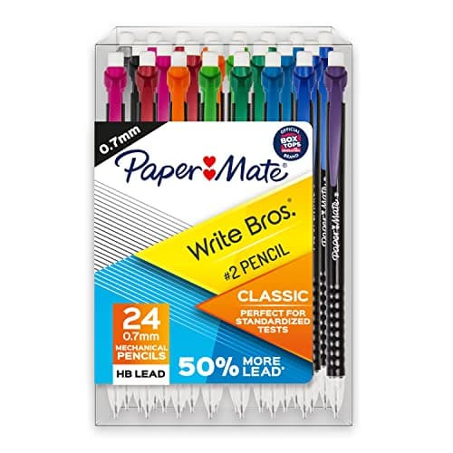 24-Count Paper Mate Write Bros. 0.7mm Mechanical Pencils Classic $3.76 w/ S&S + Free Shipping w/ Prime or on $35+