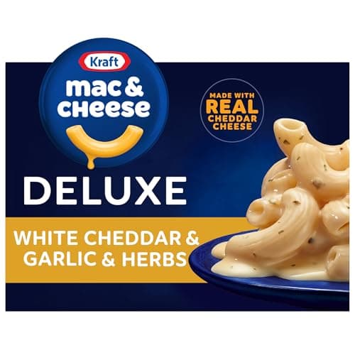 11.9-Oz Kraft Deluxe White Cheddar & Garlic & Herbs Mac & Cheese $1.74 w/ S&S + Free Shipping w/ Prime or on $35+