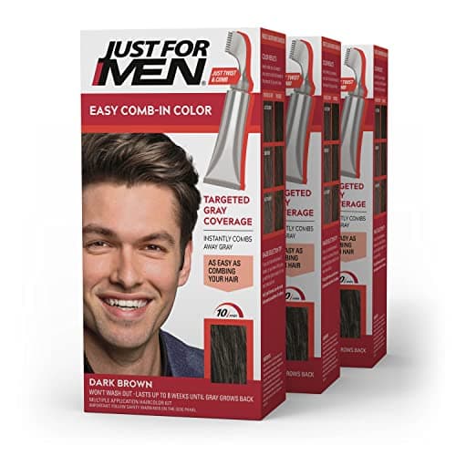 Just For Men Easy Comb-In Colo... - Dark Brown, A-45, Pack of 3