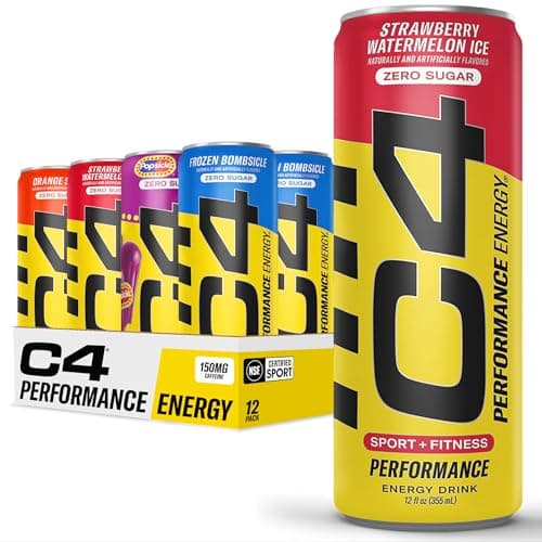 C4 Energy Drinks Variety Pack,...tive, 4 Flavor Variety 12 Pack