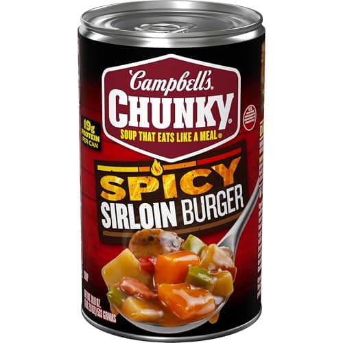 Campbell's Chunky Soup, Spicy ...rloin Burger Soup, 18.8 oz Can
