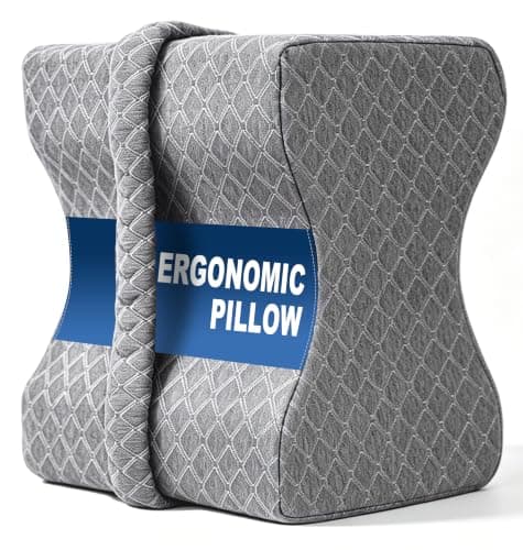 10.5" UJPFEO Memory Foam Knee Pillow for Side Sleepers w/ Strap (Gray) $9.77 + Free Shipping w/ Prime or on $35+