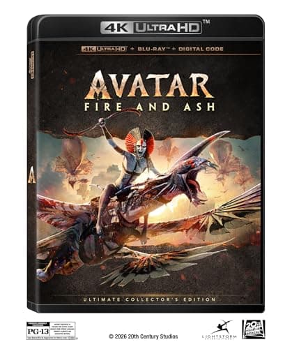 Avatar: Fire And Ash: 3 Disc (4K UHD/BD Combo + Bonus Disc + Digital) $24.99 + Free Shipping w/ Prime or on $35+