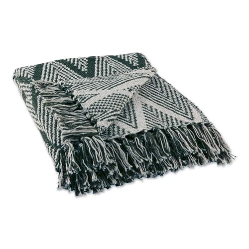 DII Diamond Throw Collection F...on Blanket, 50x60, Olive Green