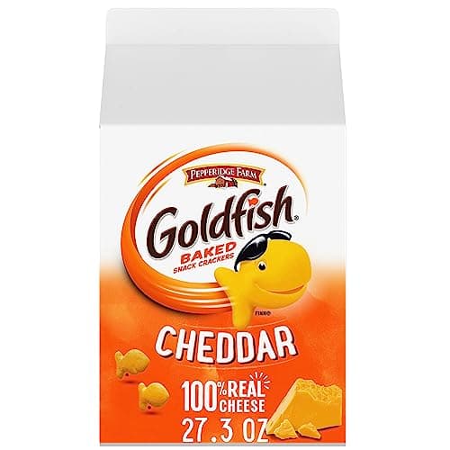 27.3-Oz Goldfish Baked Snack Crackers (Cheddar) 4 for $18.35 w/ S&S