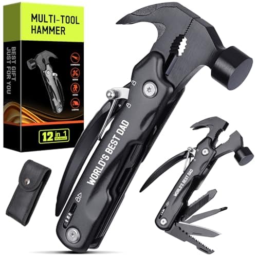 Fathers Day Dad Gifts from Daughter Wife - Gift for Dad, Dads Gift for Fathers Day - Birthday Gift, Christmas Presents for Father, Husband Stepdad, Men - Multitool Hammer from Daughter Son