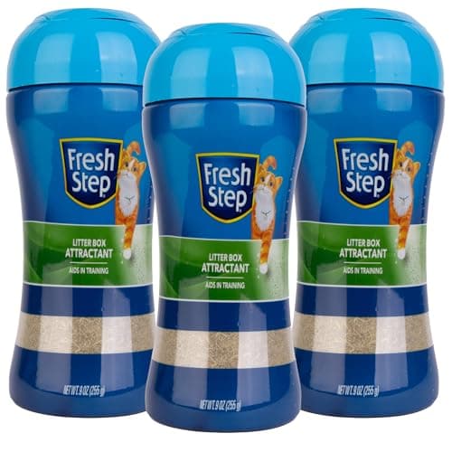 [S&S] Fresh Step Litter Box Attractant Powder Cat Litter Training Aid Encourages Litter Box  9 Ounce 3 Pack $11.9