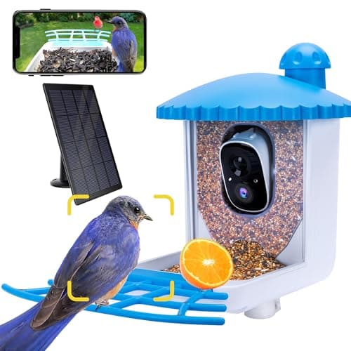 Twesync Smart Bird Feeder with...0mAh, Auto Capture Bird Videos