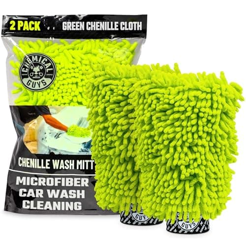 [S&S] $12.16: 2-Pack Chemical Guys Chenille Premium Scratch-Free Microfiber Wash Mitt at Amazon