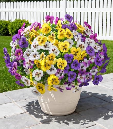 Ivydale Artificial Pansy Flowers 20-Pack for $10 + free shipping w/ Prime