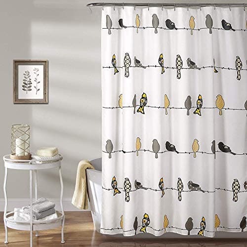 Lush Decor Rowley Birds Shower...Coastal, & Boho Bathroom Decor