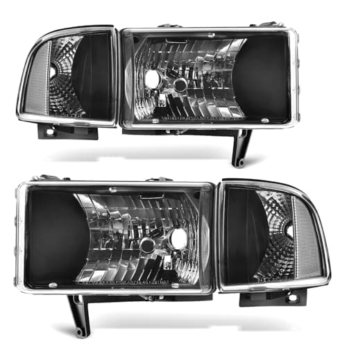 DWVO Headlights Assembly Compa...ing Clear Reflector Clear Lens