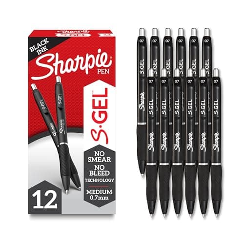 12-Pack Sharpie S-Gel 0.7mm Medium Point Gel Pens (Black Ink) $8.54 w/ S&S + Free Shipping w/ Prime or on $35+