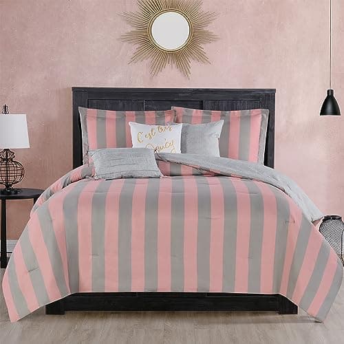 Juicy Couture Cabana Stripe Re... 3 Decorative Pillows, 2 Shams