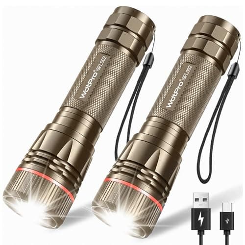 Prime: 2-Pack WdtPro LED Mini Rechargeable Tactical Flashlights (3 colors) $8.79 ($4.39 each) + Free Shipping
