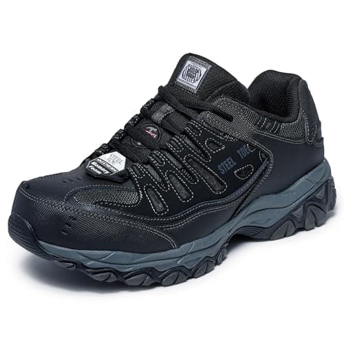$48.99 | Skechers Men's Cankton Steel Toe Construction Shoe - Electrical Hazard Rated, Memory Foam at Amazon